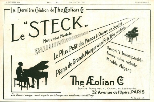Antique steck piano - le,
