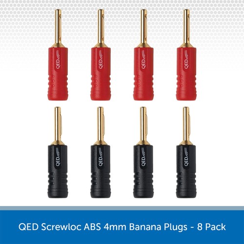 Qed screwloc banana plugs - banana,
