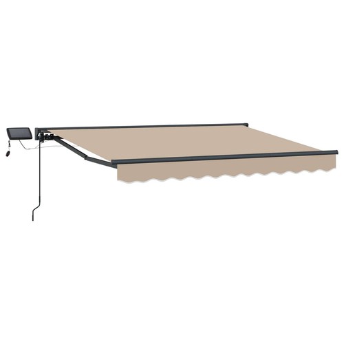 Manual awning frame with - manual, leds