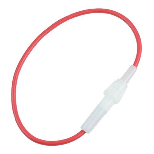 White inline fuse holder - inline,