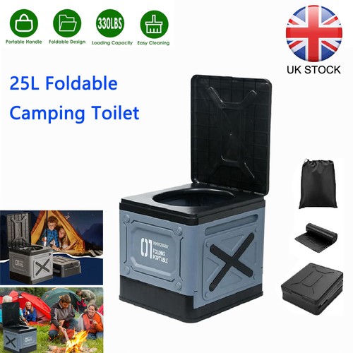 25l collapsible camping toilet - 25l,