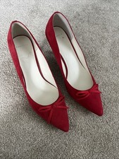 Carvela Red Suede Court Shoe 39