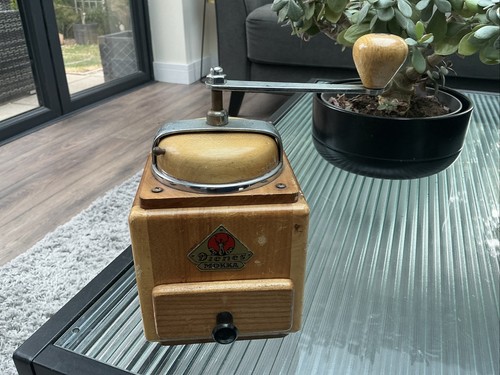 Vintage wooden coffee grinder - vintage,