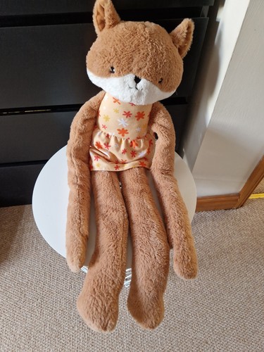 Large long legged fox plush - long,