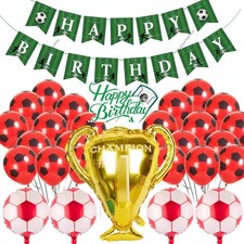 Red Football Birthday party
