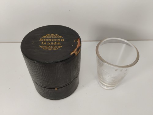 Antique leather cased medicine - antique,
