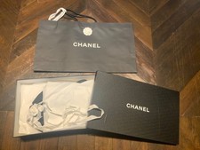 CHANEL empty large boots box 59 x 33.5 x 11.5 cm  with carrier paper, ribbon