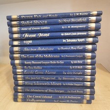 Classic Vintage Children's Literature Collection–15 Hardcover Illustrated 