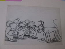 Donald Duck and Pluto 1949 cel