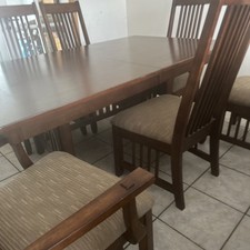 Mahogany Dining Table with 6