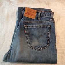 Levi's 555 blue denim jeans. Mens 36" x 36".
