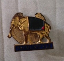 Fremlins Ale Elephant Brewery Vintage Enamel Badge with Original Backing