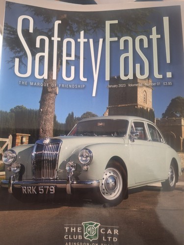Safety first owners club - mg,