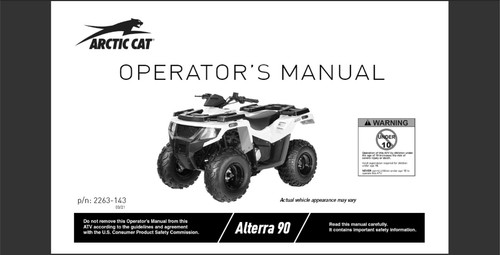 2022 artic cat alterra atv - artic,