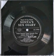 Sonya's Sex Diary flexidisc - VG 7" curio Rustler magazine 1981 Erotic Curio