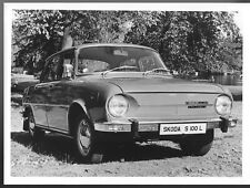 Skoda S100 L Front 3/4 View Mid 1970s Original UK Market Press Photograph