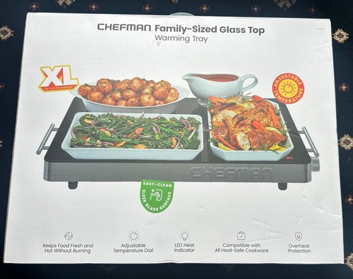 Chefman glass top - glass, warming