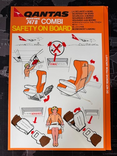 Qantas b747 200 combi safety - qantas, b747-200