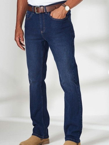 Mens straight fit jeans indigo - straight,