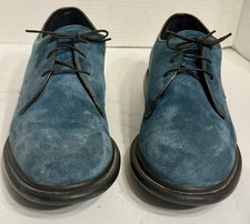 Hushpuppies Men’s Blue Suede Shoes 13M Elvis Memphis Blues Oxfords Rockabilly