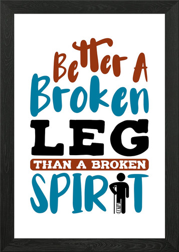 Broken leg framed wall - leg,