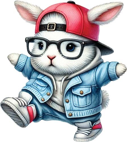 Easter hip hop bunny - hip,