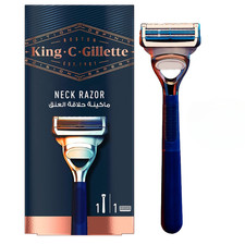 King C. Gillette Neck Razor for Men with Precision Trimmer Blade