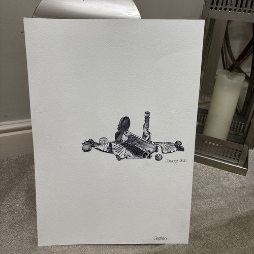 Watercolour painting signed - ,