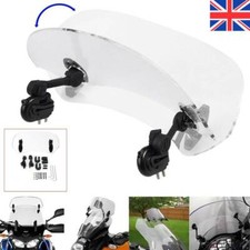 Motorcycle Motorbike Clip On Windshield Wind Screen Deflector Extension Spoiler