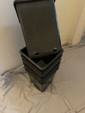 SQUARE BLACK PLANT POT 6L SOIL-COCO-HYDRO (ATAMI WILMA)