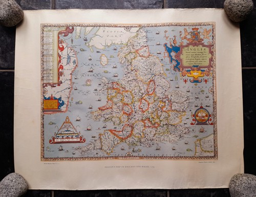 Saxton 1579 map england - saxton's,
