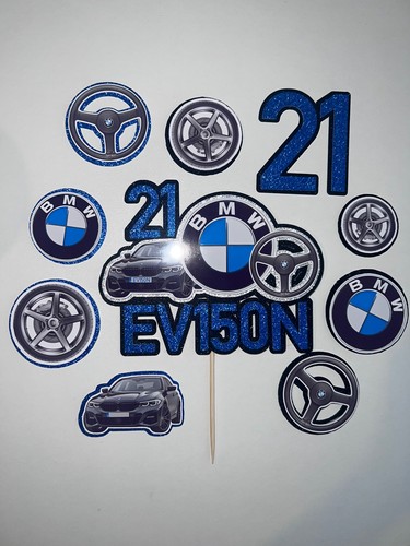 Bmw car cake topper set - bmw,