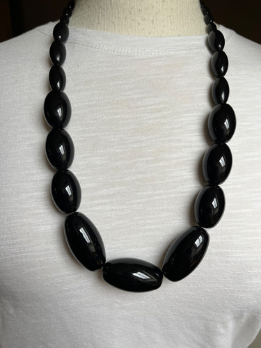 Chunky style necklace shiny - style,