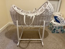Moses Basket and Rocking Stand with Drape