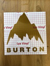 BURTON Mountain Logo  / Snowboard Burton / Die-cut / Gold / LARGE Sticker
