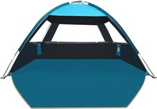 COMMOUDS BEACH TENT FOR 3-4 PERSONS, LIGHTWEIGHT, DARK SHELTER TECHNOLOGY