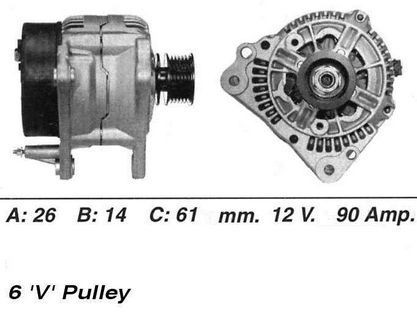 Wai alternator 90amp - alternator, for