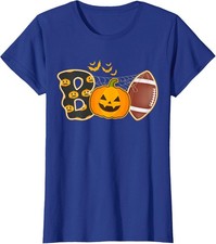 Boo American Football Pumpkin