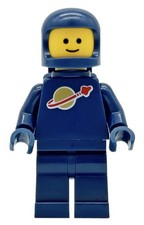 Lego Dark blue Space Man Minifigure Classic Astronaut Rare Complete Airtank (NP1