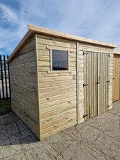 Pressure treated pent garden - treated,