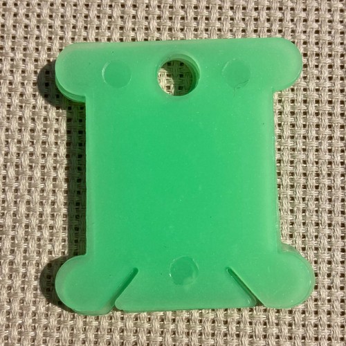 Green plastic cross stitch - green,
