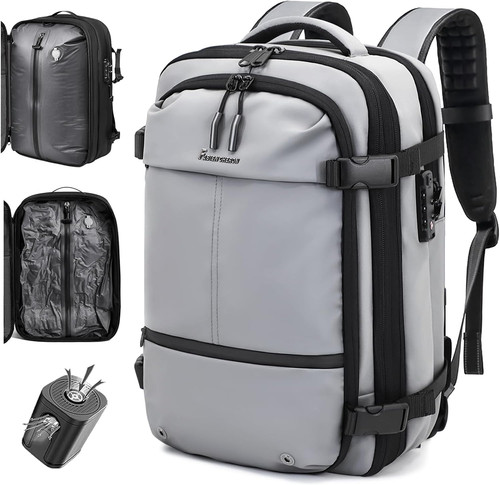 60l expandable travel backpack - expandable,