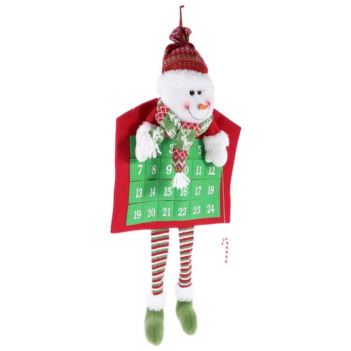 Knitted fabric snowman advent - fabric,