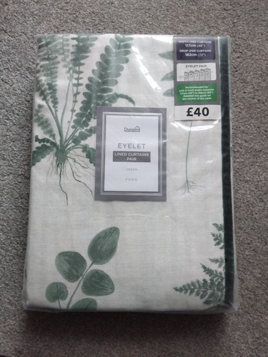 Dunelm eyelet lined curtains - dunelm,