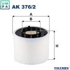 AIR FILTER AK 376/2 FOR AUDI