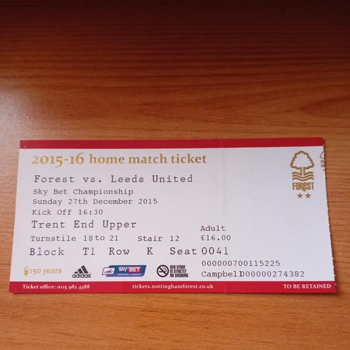 Ticket 2015 2016 - ticket, 27/12/2015