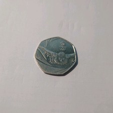 Team GB  Olympic Swimming 50p Coin, 2016 circulated