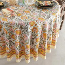 Indian block print round 270cm