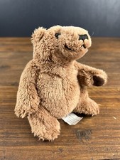 JOHN WEST BROWN BEAR SOFT TOY 5”PlUSH OFFICIAL SALMON ADVERTISING ANIMAL