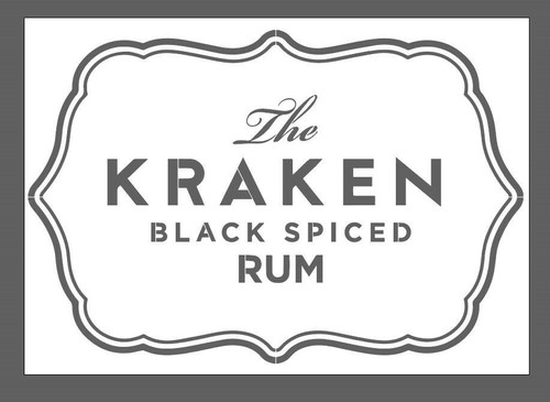 Kraken rum stencil clear - kraken,